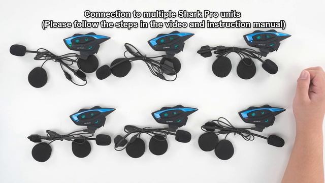 GEARELEC Shark Pro Bluetooth 5.1 Motorcycle Helmet Intercom 8 Riders Group 2000m Range смотреть онлайн