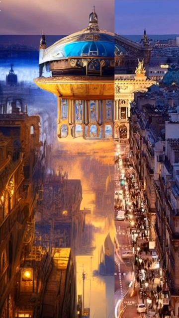 Париж в другой галактике #арт #новое #будущее #технологии #франция смотреть онлайн