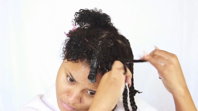SOFT DEFINED BRAID OUT ON NATURAL HAIR with CURL ME HAPPY HAIR CARE | CURLSFOTHEGIRLS смотреть онлайн