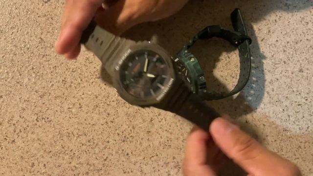 G-Shock Casioak GA2100FR-3A Green & GA2100FR-5A Brown Mystic Forest Series смотреть онлайн