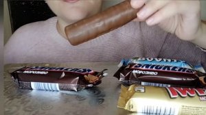 АСМР Мороженое Twix, Bounty, Snickers ASMR EATING 🍨🍨🍨