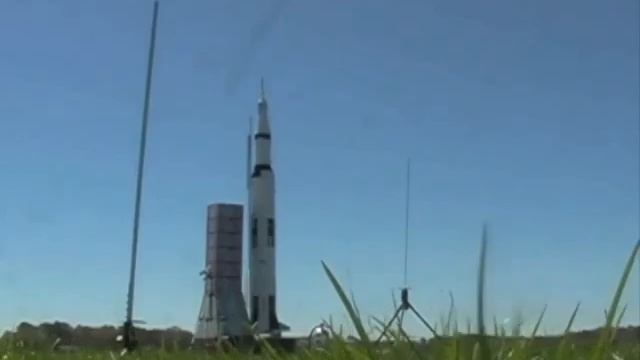 Saturn V Rocket Launch - 14 Foot Tall Model