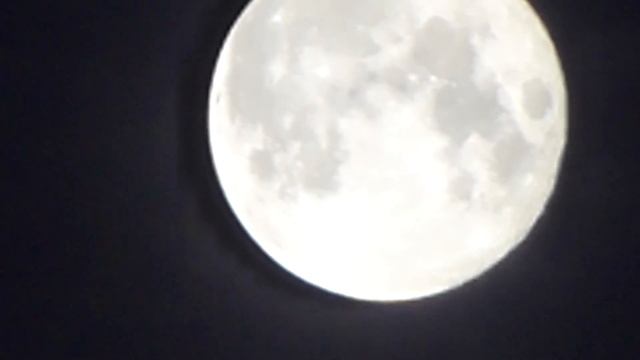 Full Moon Behind Chemtrails. HD 1080 19 October 2013