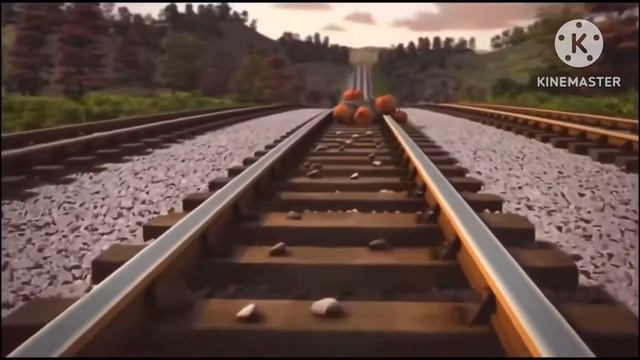 Marcy Kappel saw pumpkins on the tracks and crash pumpkins смотреть онлайн