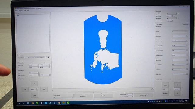 3Д - EzCad 2 - процесс гравировки и подготовки jpt 50 lp смотреть онлайн