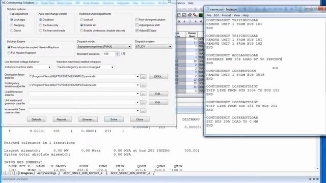 PSS®E: Tutorial 4 - Contingency Analysis Tools