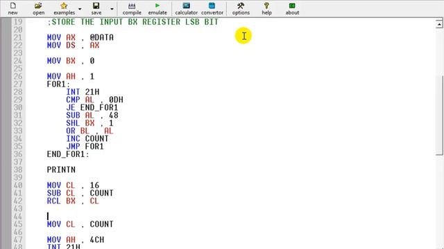Assembly Language Tutorial Bangla EMU8086 - 20 - Binary Input Output (Part II) - বাংলা смотреть онлайн