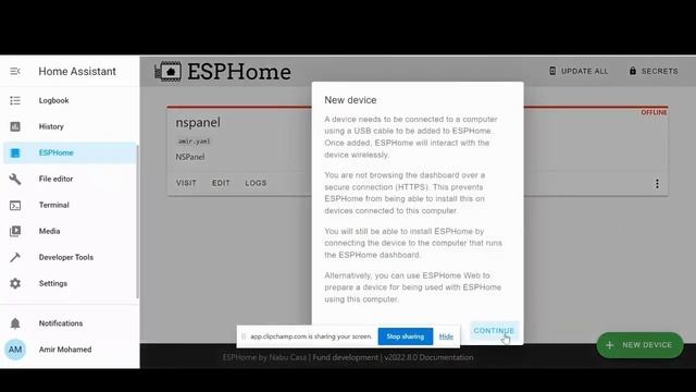 Sonoff NS-Panel Home Assistant & ESPHome