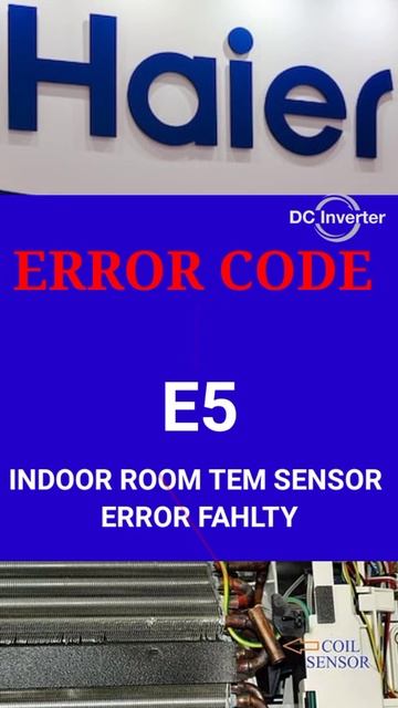 Haire dc invelter ac error code E5 faults and solutions Urdu/Hindi смотреть онлайн