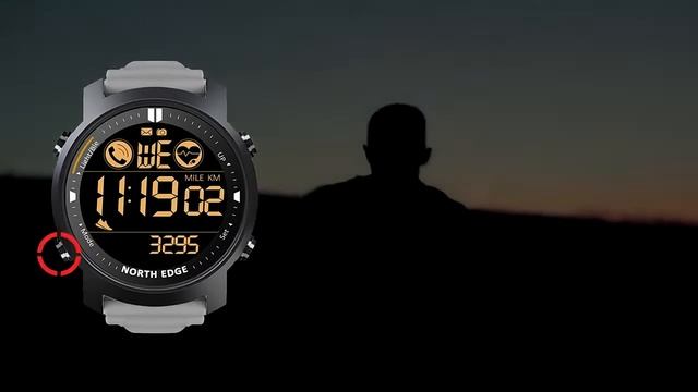 RELÓGIO DIGITAL NORTH EDGE MILITAR À PROVA D' ÁGUA смотреть онлайн