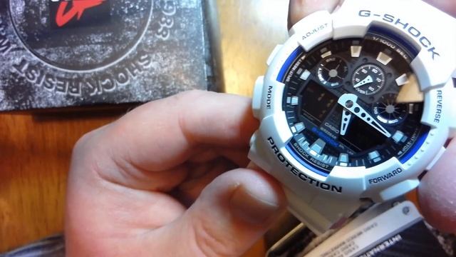 Casio G-Shock GA-100B-7A (Module 5081): Basic features and setting the time смотреть онлайн