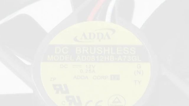 AD0812HB-A73GL 12V 0.25A 2.52W 3wires Cooling Fan смотреть онлайн