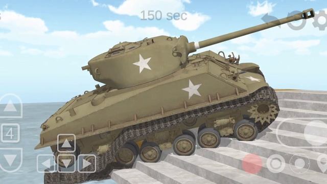 M4A3E8 | Tank physics mobile | Simulation of the chassis of the tank смотреть онлайн