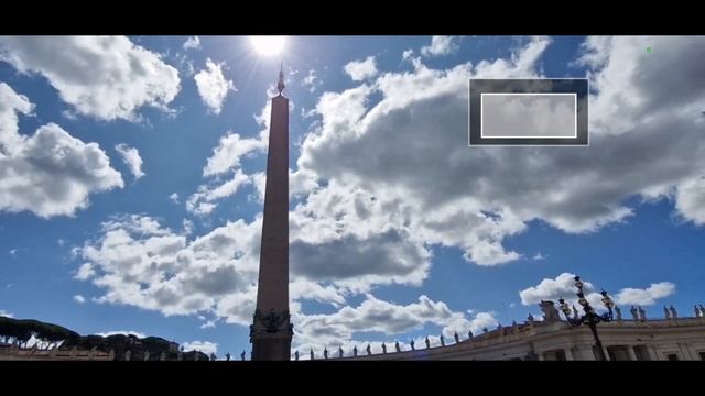 36) Обелиск - гно́мон Ватикана, осеннее равноденствие.