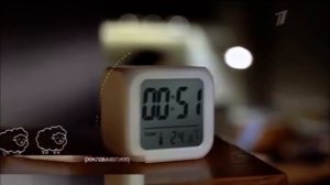 Рекламная заставка (Первый Канал Ноябрь осень ночь будильник)