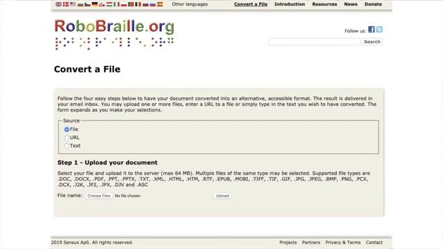 Robobraille - a quick way to make a file accessible! смотреть онлайн