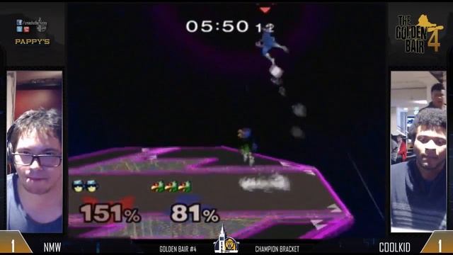 Golden Bair 4 - Winners Semifinals: NMW (C. Falcon) vs. Coolkid (Falco) смотреть онлайн