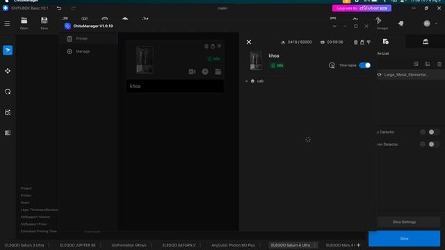 Hướng dẫn xuất file in và sử dụng ChituManager trên Saturn 4 ultra смотреть онлайн