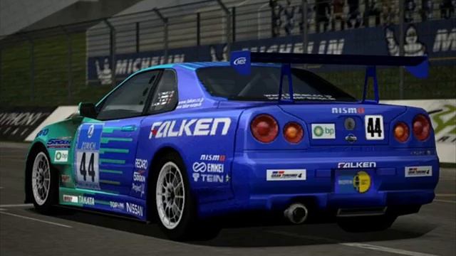 Nissan R34 Skyline GT-R Zurich Falken 24hr Nur GT4 смотреть онлайн