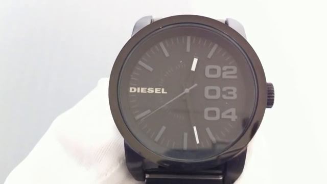 Men's Diesel Black IP Stainless Steel Bracelet Watch DZ1371 смотреть онлайн