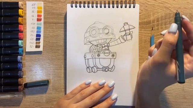 Как нарисовать Карла карандашом и скетч маркерами | Рисунок для детей, поэтапно и легко смотреть онлайн