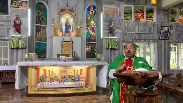 Sunday Mass At Uran Church By Fr. Marshal Lopes On 18-07-2021