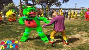 ТОЙ ФРЕДДИ АНИМАТРОНИКИ против КЛОУНОВ ФНАФ- Epic Battle Мульти Пульти Серия 2