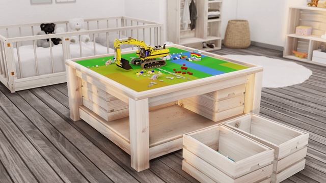 DIY Lego play and storage table system plans смотреть онлайн