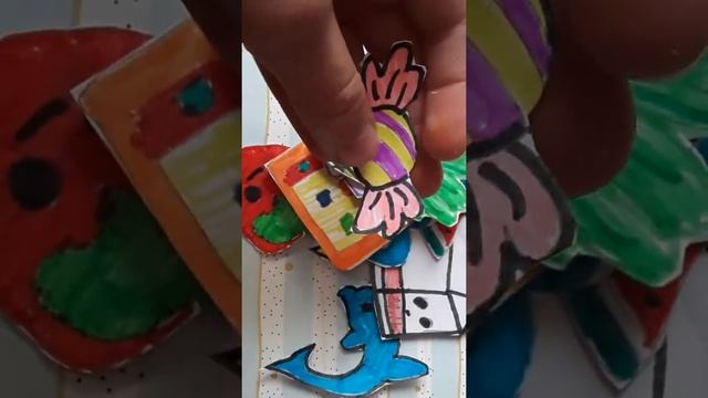 Саморобні наклейки. Обзор🎂🍒🍑🍊
