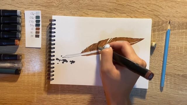 Как нарисовать чернила карандашом и скетч маркерами | Рисунок для детей, поэтапно и легко смотреть онлайн