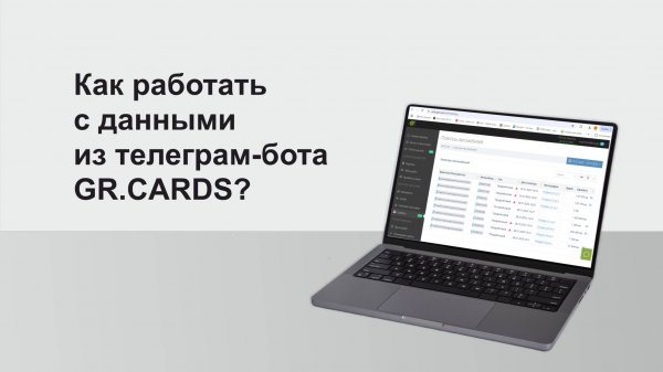 Как работать с данными из телеграм-бота GR.CARDS