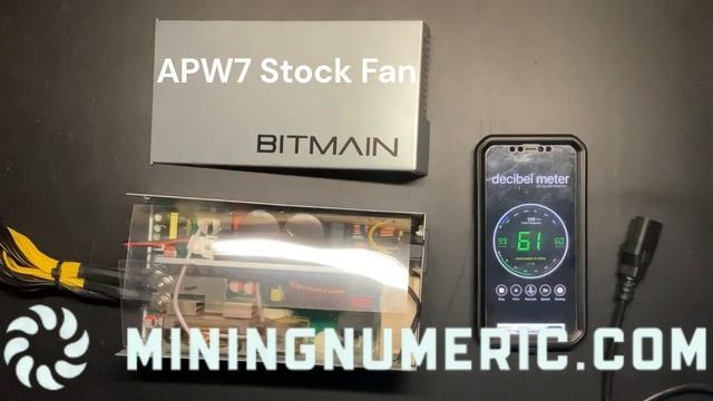 Bitmain APW7 Replacement Fan Test