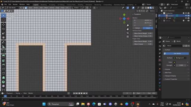 Construindo Level 3 No Blender - The Maze - Unity - Part 1