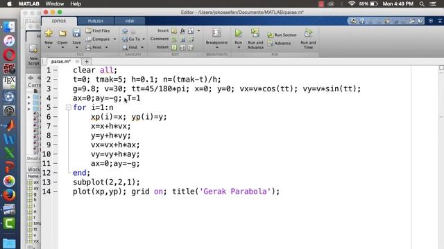 Tutorial Matlab #30: Energi sebagai validasi perhitungan numerik, studi kasus gerak parabola смотреть онлайн