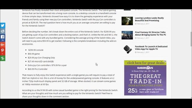 SNA: "How Much Are You Willing to Pay for the Nintendo Switch" смотреть онлайн