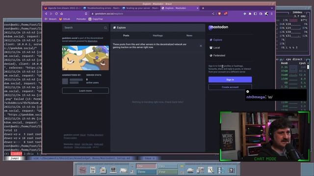 Setting up a Mastodon cluster, part 2 (live stream 2022-11-24) смотреть онлайн