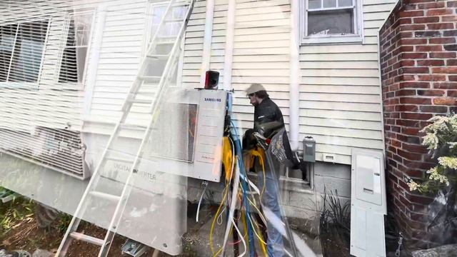 Samsung Wind-Free 2.0 Ductless Heat Pump system installation смотреть онлайн