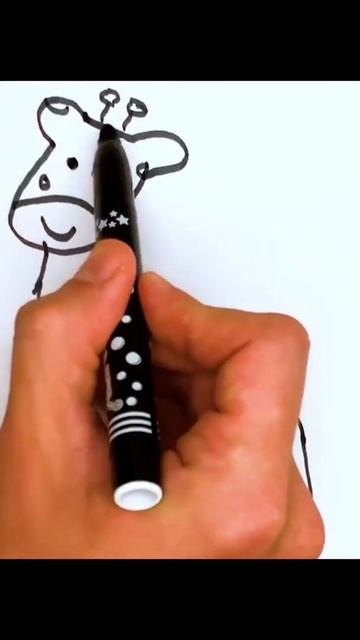 Drawing a giraffe for kids - Как нарисовать жирафа для детей смотреть онлайн