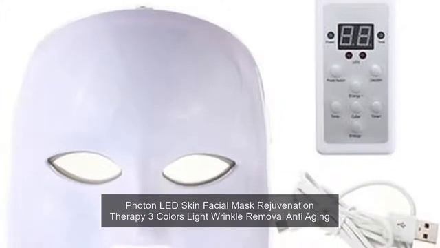 Photon LED Skin Facial Mask Rejuvenation Therapy 3 Colors Light Wrinkle Removal Anti Aging смотреть онлайн