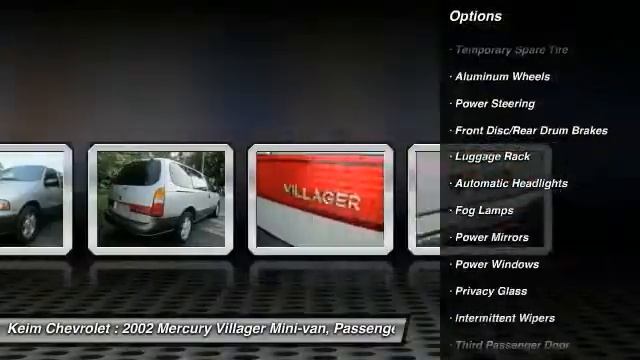 2002 Mercury Villager Paradise PA P4811A смотреть онлайн
