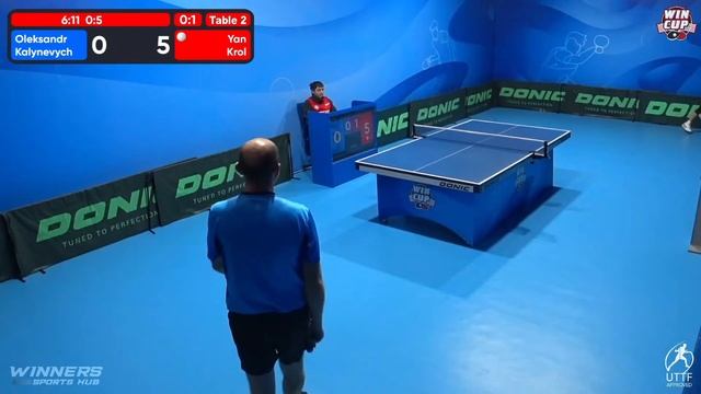 15:45 Oleksandr Kalynevych 0-3 Yan Krol West 4 WIN CUP 25.12.2022 | TABLE TENNIS WINCUP смотреть онлайн