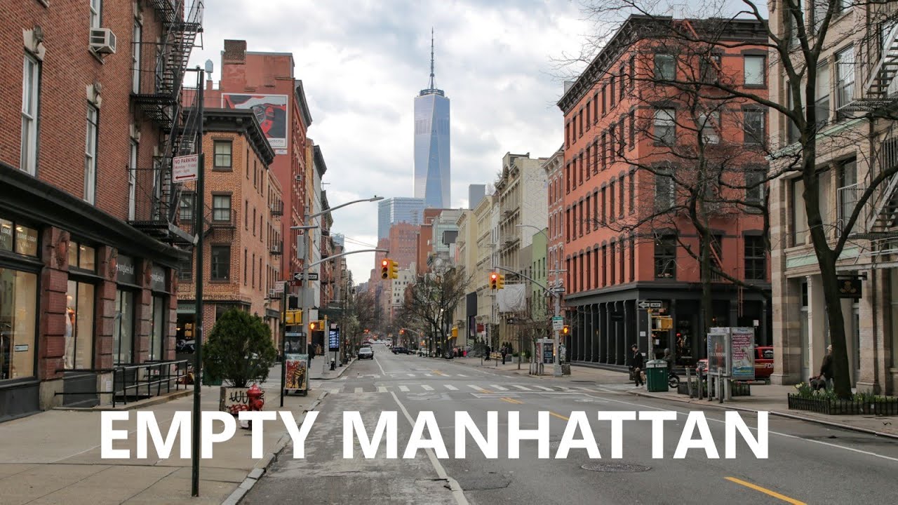Walking Down Empty New York During Coronavirus Shutdown (March 20, 2020)