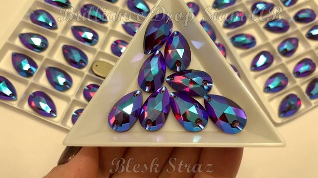 SWARO Siam AB Drop ! СВАРО пришивные стразы капля Сиам АБ люкс стекло Блеск Страз смотреть онлайн