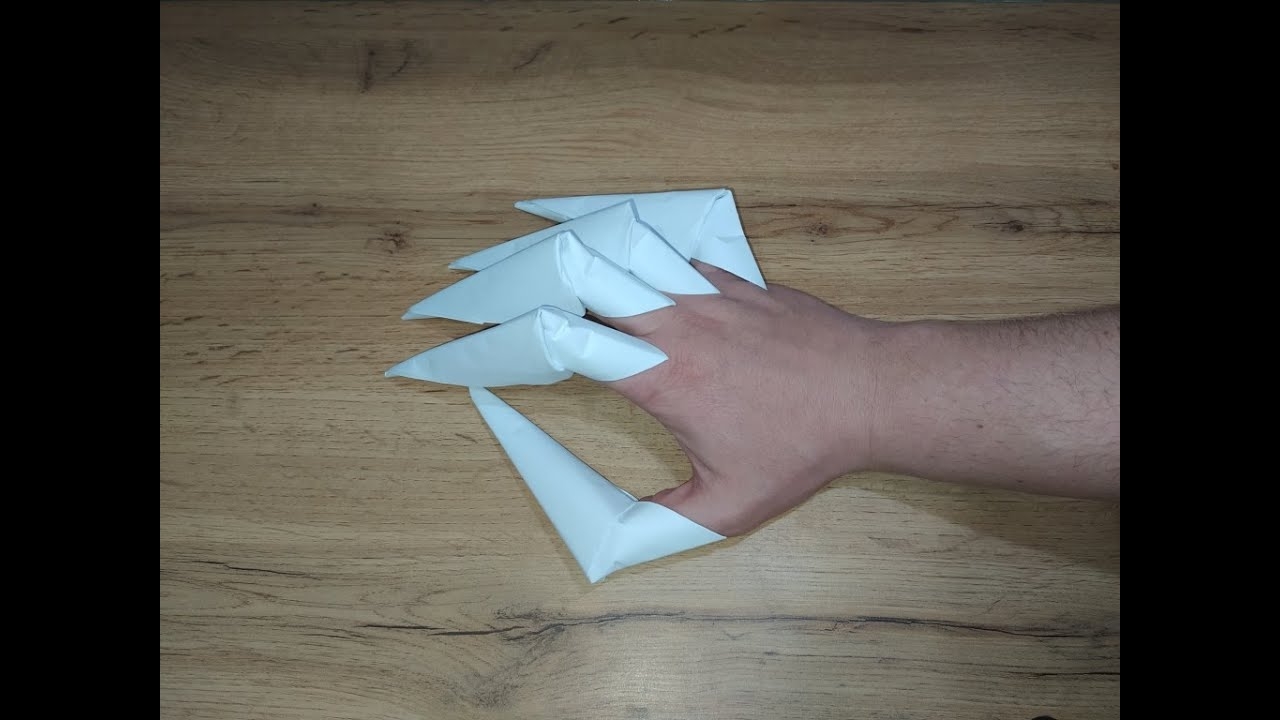 Когти из бумаги. Когти оригами. Когти властелин колец. смотреть онлайн