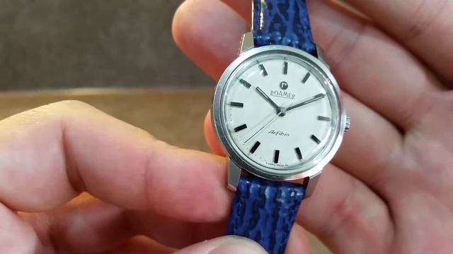 1969 Roamer Anfibio men's vintage watch with box and papers смотреть онлайн