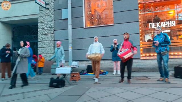 Харинама около метро "Василеостровская", 12.04.2024 смотреть онлайн