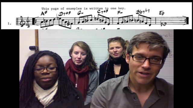 Scat singing Aebersold lick #1 смотреть онлайн