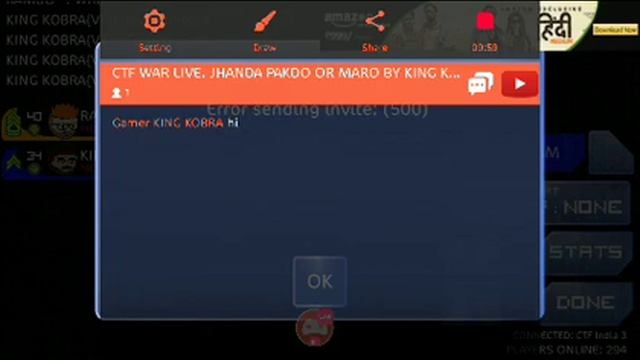 CTF WAR LIVE. JHANDA PAKDO OR MARO BY KING KOBRA.!?? смотреть онлайн