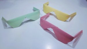 Очки из бумаги, очки оригами.