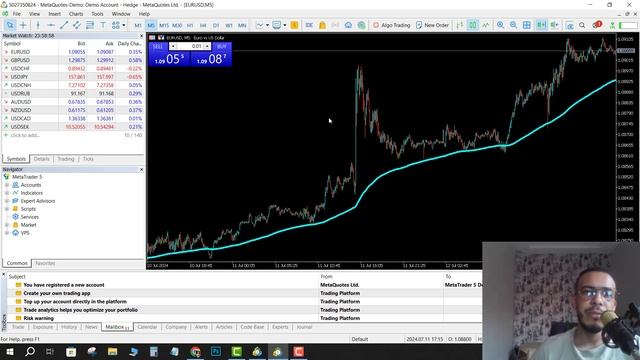 How to Add 200, 20, and 50 EMA in MetaTrader 5 (MT5) on Laptop/PC/Mac - Easy to Follow смотреть онлайн